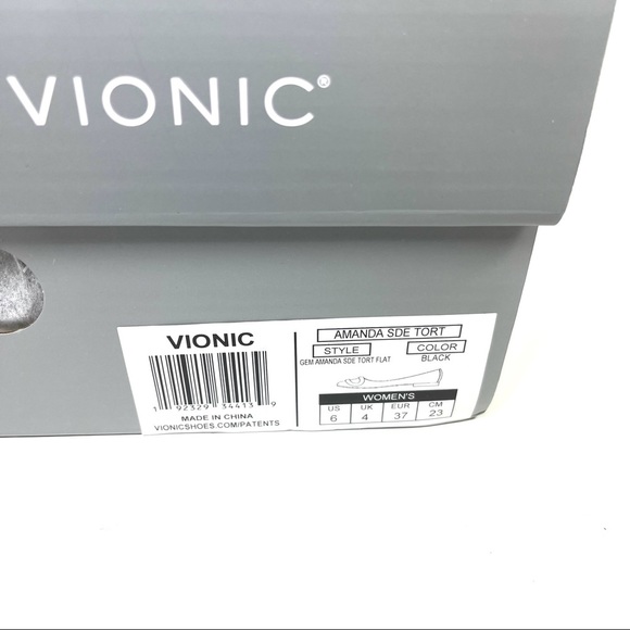 Vionic Womens Gem Amanda Ballet Flats Pointed Toe Buckle Black Suede Size 6 - Picture 9 of 10